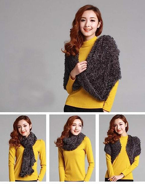 Women’s Velvet Magic Scarf – 26 Styles in One | Stretchable & Stylish (Random Color)