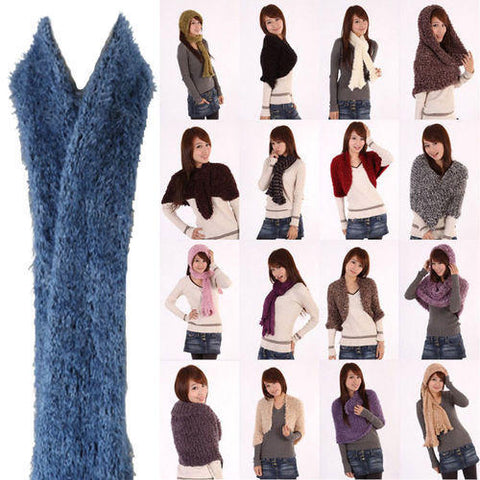 Women’s Velvet Magic Scarf – 26 Styles in One | Stretchable & Stylish (Random Color)