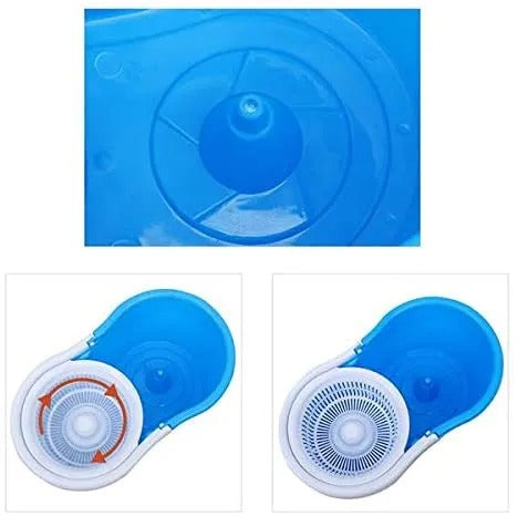 360° Rotating Magic Mop with Bucket – Microfiber Deep Cleaning Mop Set
