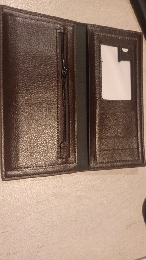 Brown Rexine Smart Wallet for Men – Slim, Lightweight & Easy to Carry