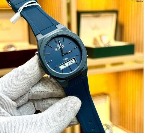 SEASTAR Men’s Blue Quartz Watch SS-1110Gc – Waterproof, Dual Display, Premium Design