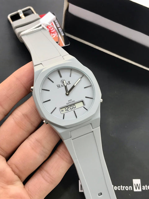 SEASTAR Men’s Blue Quartz Watch SS-1110Gc – Waterproof, Dual Display, Premium Design