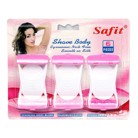 Safit Women’s Body Shaving Razors – Pack of 6