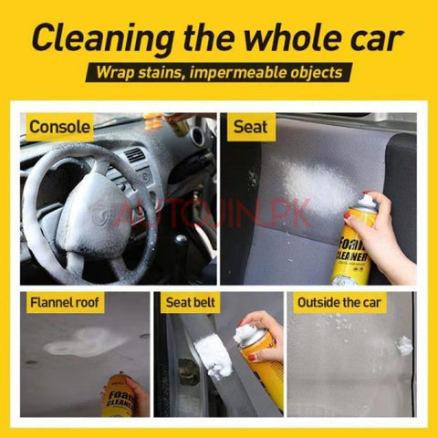 Car Foam & Dashboard Cleaner – All-in-One Interior Shine