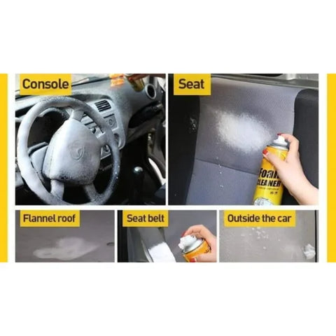 Car Foam & Dashboard Cleaner – All-in-One Interior Shine