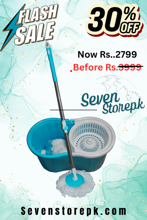 360° Rotating Magic Mop with Bucket – Microfiber Deep Cleaning Mop Set