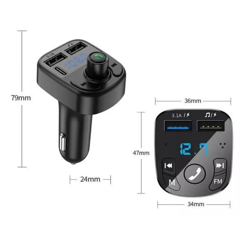 C1 Bluetooth Car MP3 Adapter – Stream, Charge & Drive