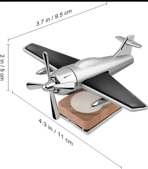AeroFresh Solar Car Air Freshener – Stylish Airplane Design