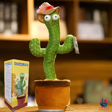 Rechargeable Dancing Cactus – Fun Musical Plush Toy with USB Charging