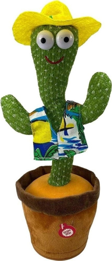 Rechargeable Dancing Cactus – Fun Musical Plush Toy with USB Charging