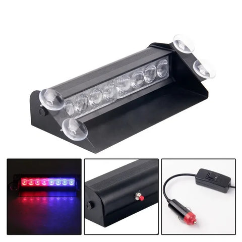 FlashGuard Dolphin Lights – Dual-Color Emergency Car LED