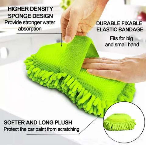 Microfiber Car Wash Sponge – Scratch-Free Cleaning Pad